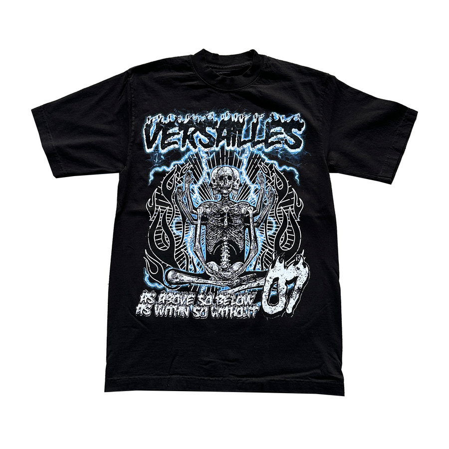 'Highway to Heaven' Versailles Midnight Black Graphic T-Shirt