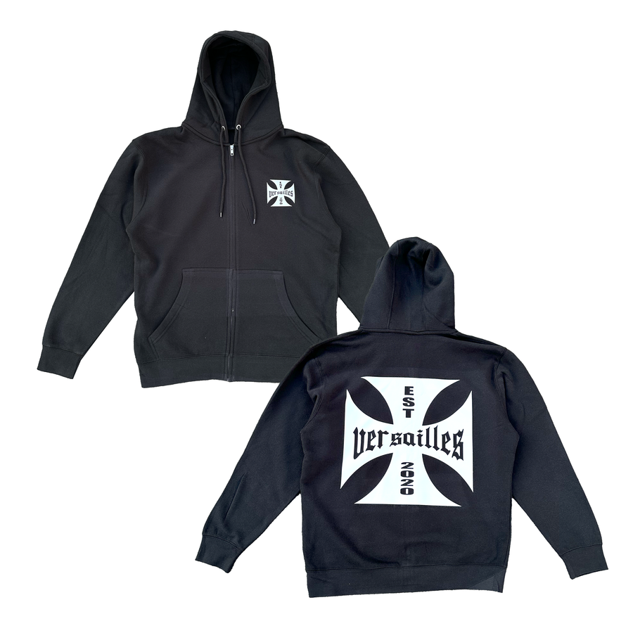 Versailles 'Old English Cross' Zip-Up