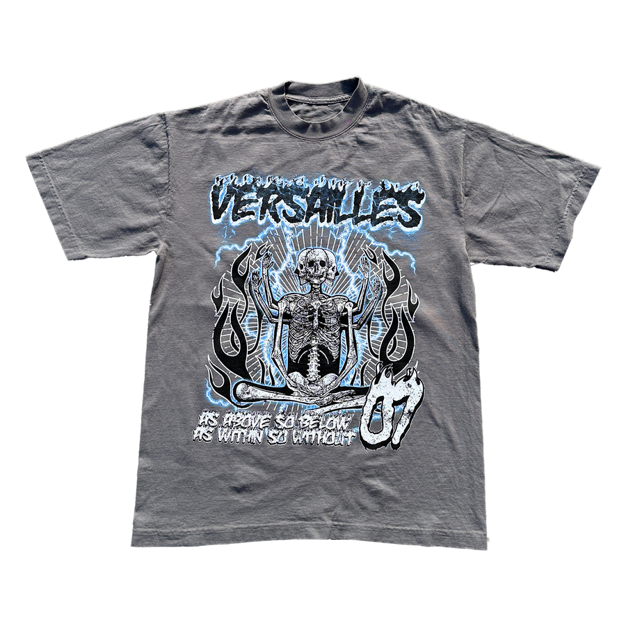 'Highway to Heaven' Versailles Graphite Grey Graphic T-Shirt