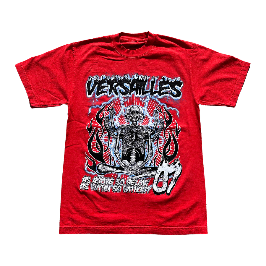 'Highway to Heaven' Versailles Cherry Red Graphic T-Shirt