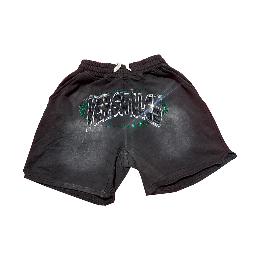 Versailles Y2K Rhinestone Sweat Shorts