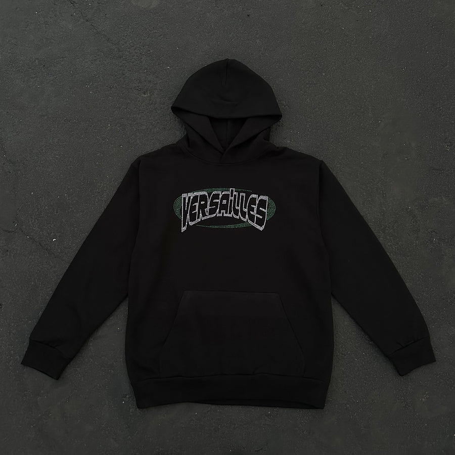 Y2K Rhinestone Versailles Logo Hoodie - VERSAILLES