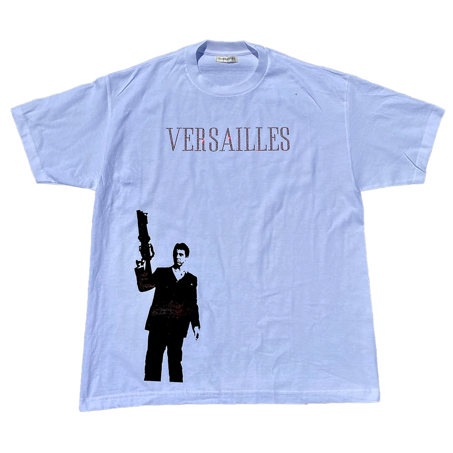 Versailles Rhinestone White Scarface Tee - VERSAILLES