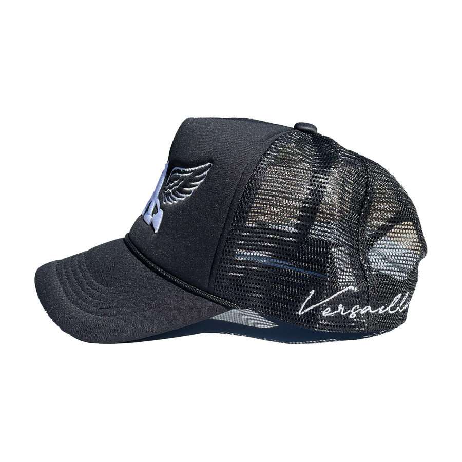 Versailles Half Saint LA Black Trucker Hat - VERSAILLES