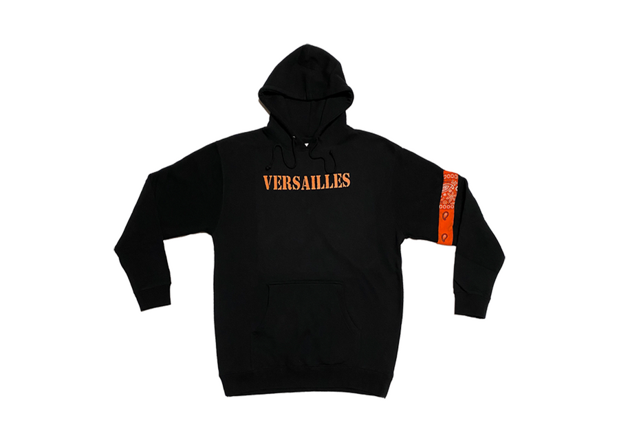 Versailles orange logo on black hoodie - VERSAILLES