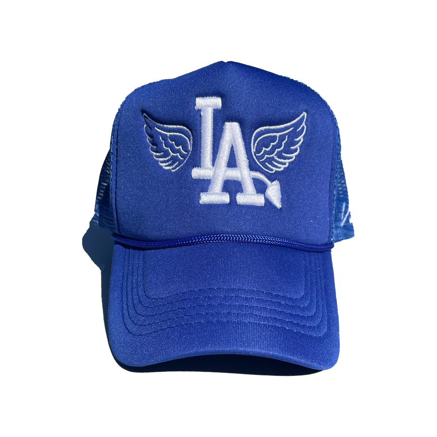 Versailles Half Saint LA Blue Trucker Hat - VERSAILLES