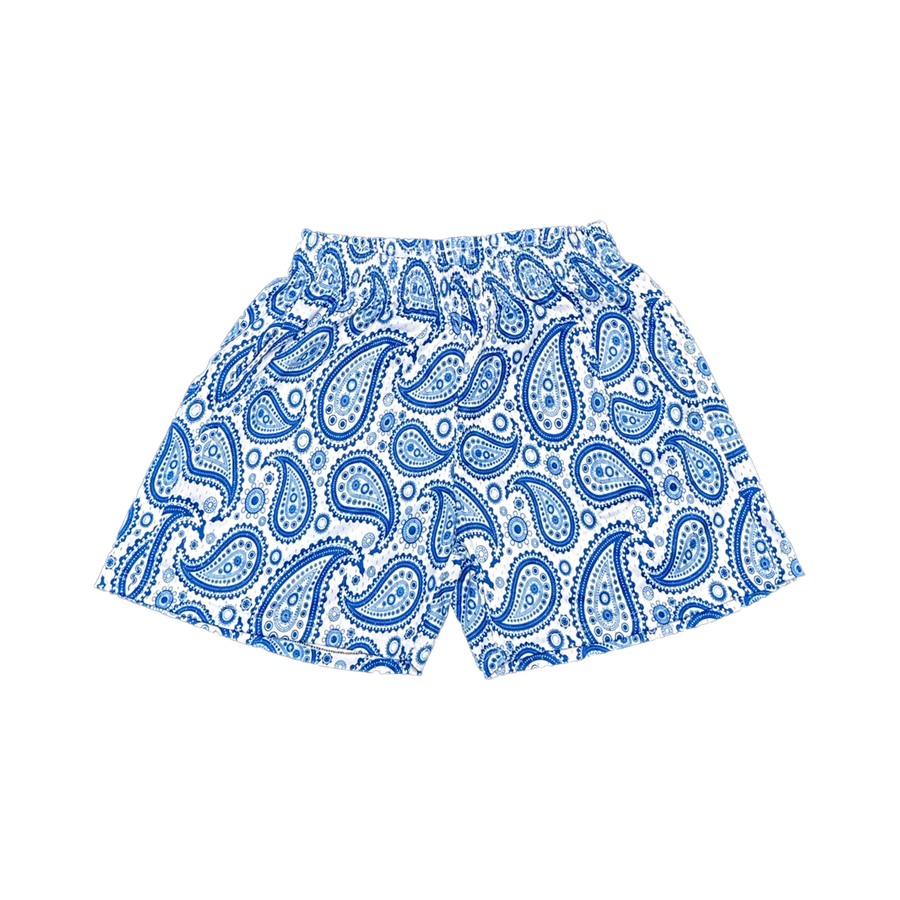 Versailles BLUE Paisley Mesh Shorts - VERSAILLES