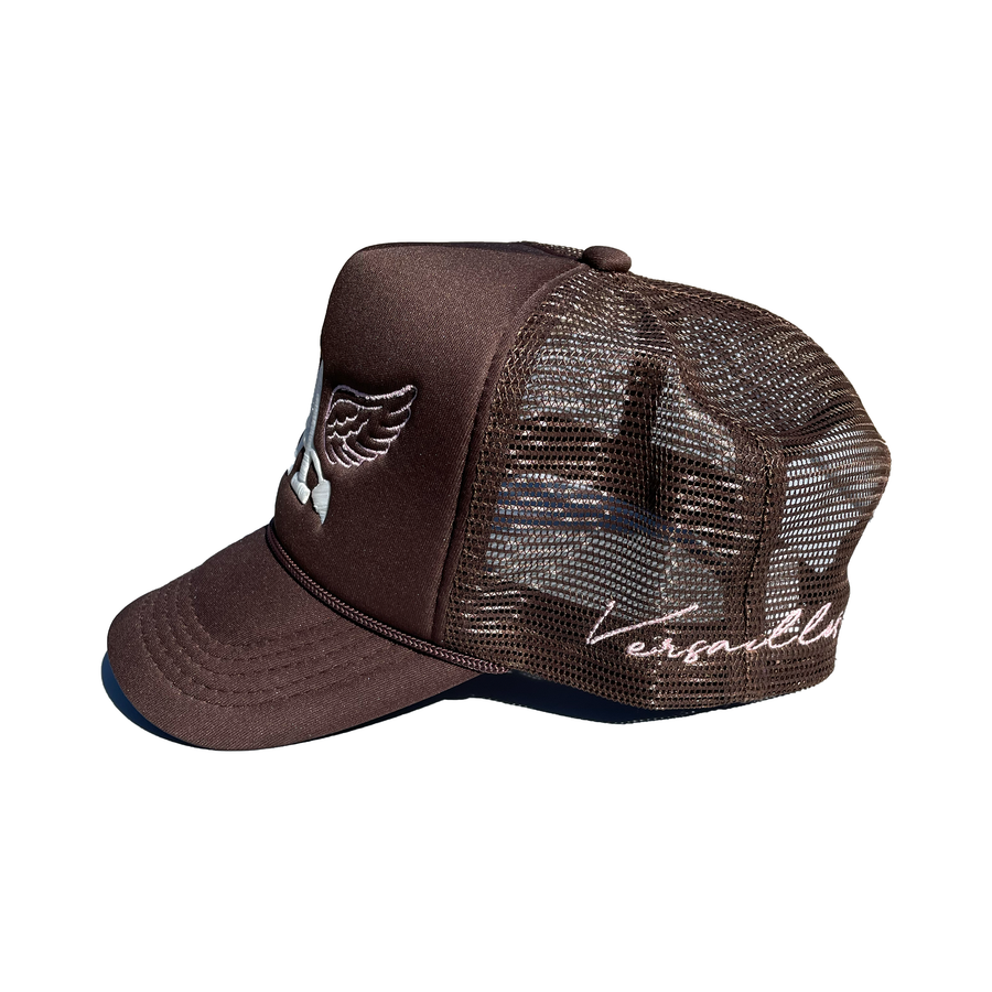 Versailles Half Saint LA Brown Trucker Hat - VERSAILLES