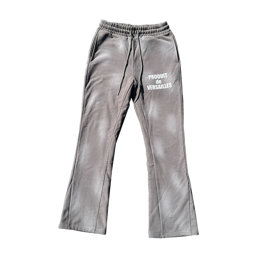 Versailles Flared Dark Grey Sweat Pants - VERSAILLES