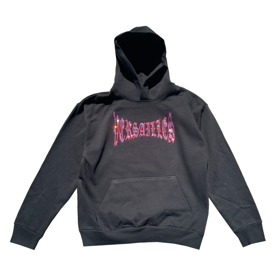 'The Versailles Realm' Pink Rhinestone Versailles Urban Hoodie - VERSAILLES