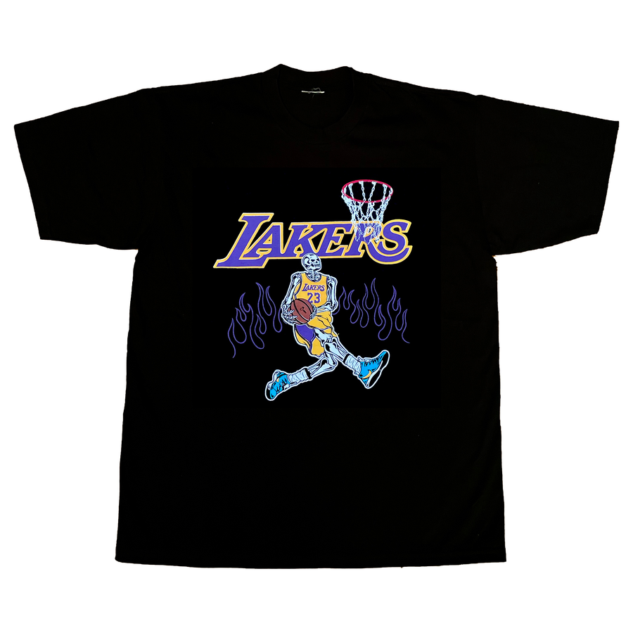 Lebron Skeleton 'Tribute Dunk' Graphic T-Shirt - VERSAILLES