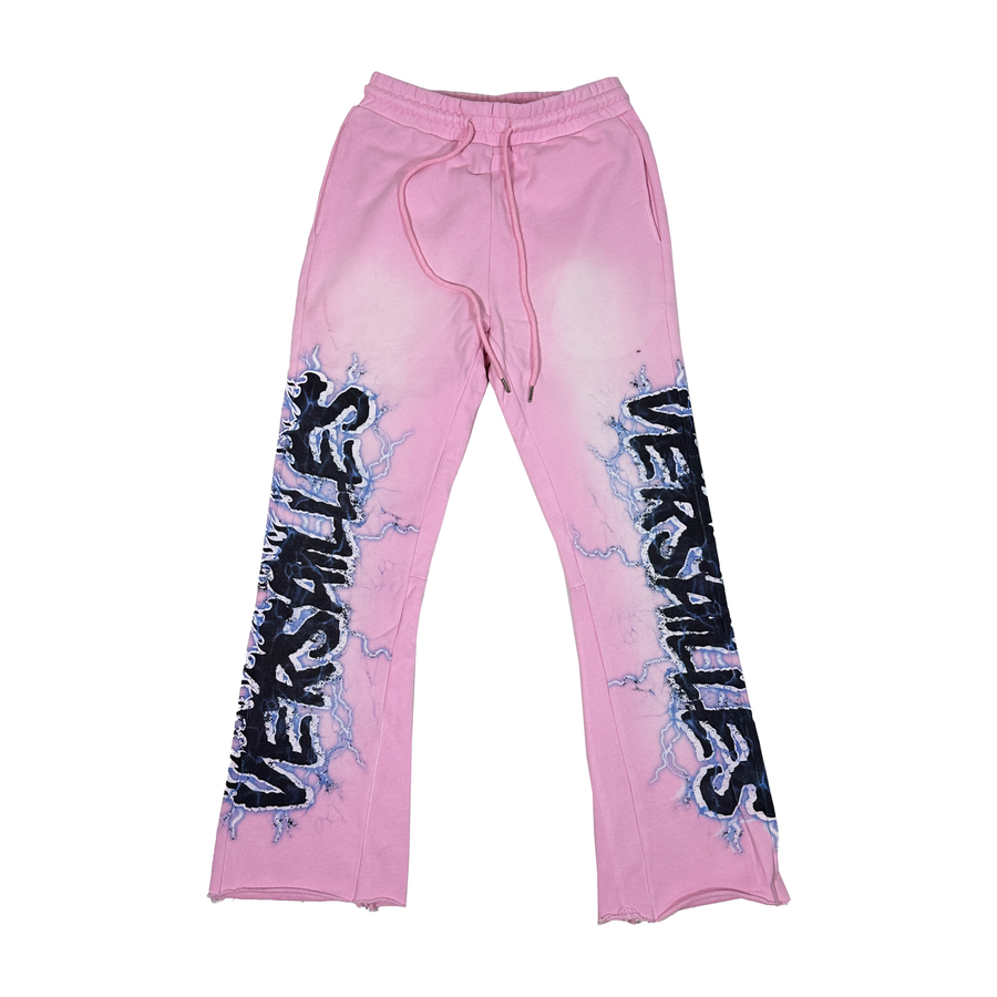 Versailles Vintage Flared Rosa Pastel Sweatpants