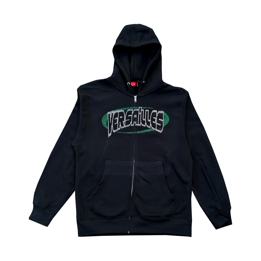 Y2K Rhinestone Versailles Logo ZIP-UP - VERSAILLES